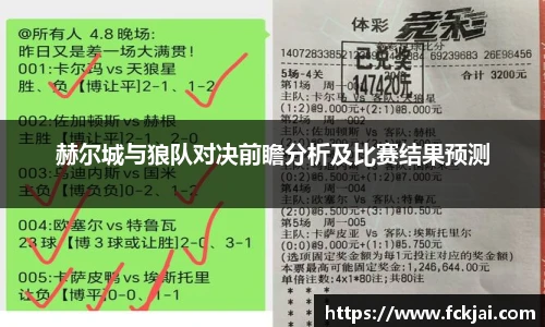 赫尔城与狼队对决前瞻分析及比赛结果预测